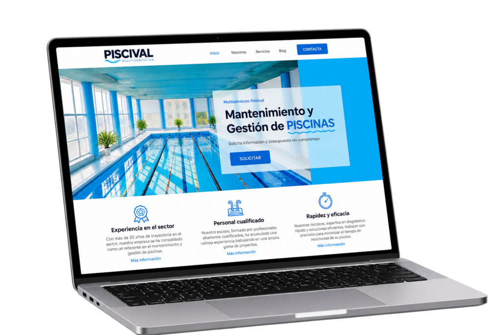 Diseño web para multiservicios piscival